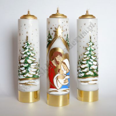 ŚWIECE BOŻE NARODZENIE - wys.30 cm - komplet - 70086