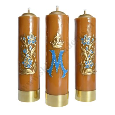 ŚWIECE MARYJNE - wys. 30 cm - komplet - 88401