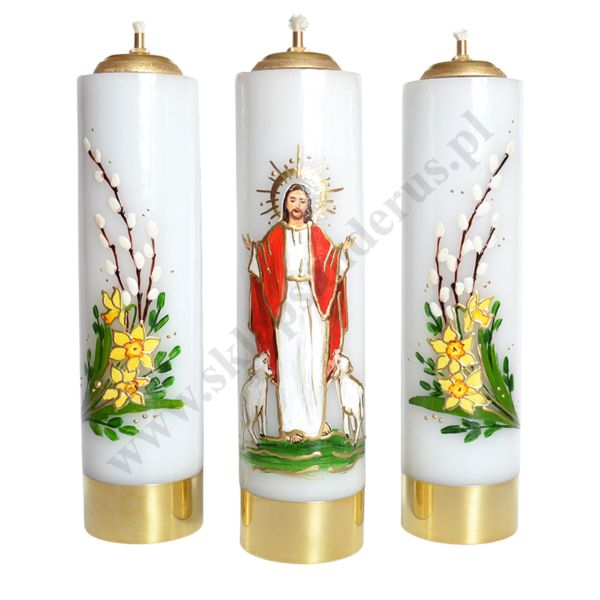 ŚWIECE NA WIELKANOC - wys. 30 cm - komplet - 62571