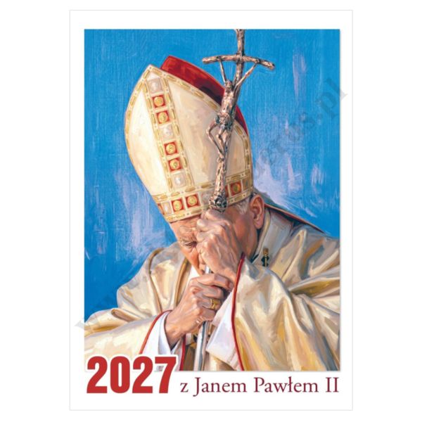 KALENDARZ Z ŚW.JANEM PAWEŁ II 2027 - format A4 - 76757