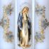 ŚWIECE MARYJNE - wys. 30 cm - komplet - 51440