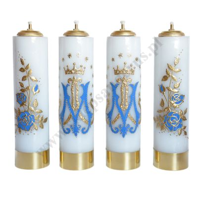 ŚWIECE MARYJNE - wys. 30 cm - komplet - 64997