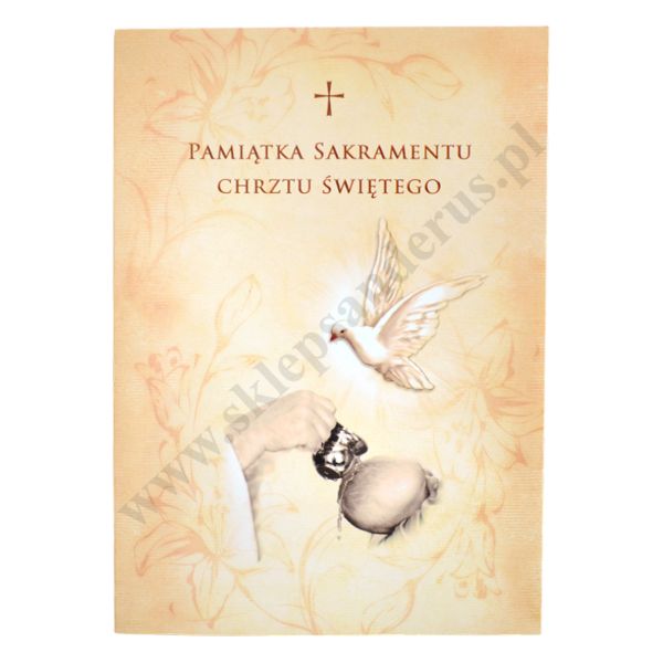 PAMIĄTKA SAKRAMENTU CHRZTU ŚWIĘTEGO - format A5 - 81846