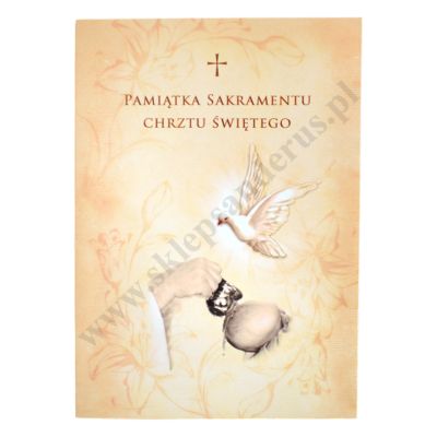 PAMIĄTKA SAKRAMENTU CHRZTU ŚWIĘTEGO - format A5 - 81846