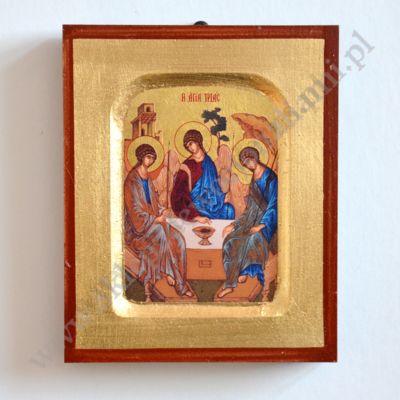 TRÓJCA ŚWIĘTA - RUBLOWA - ikona 10.5 x 12.5 cm - 83192