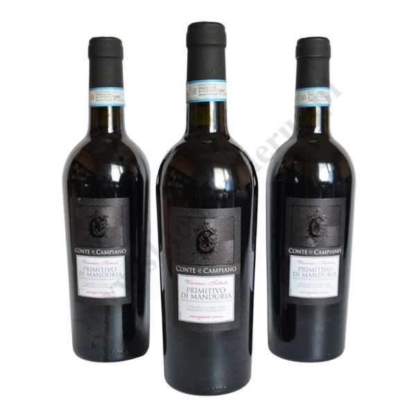 CONTE DI CAMPIANO PRIMITIVO DI MANDURIA - wino czerwone półwytrawne