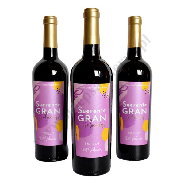 SUERENTE GRAN SELECCION MERLOT - wino czerwone półsłodkie