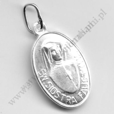 MEDALIK ŚW.FAUSTYNY - wys.1.7 cm