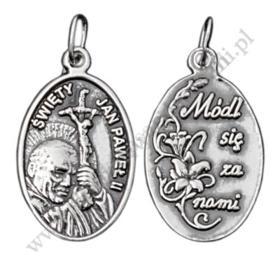 MEDALIK ŚWIĘTY JAN PAWEŁ II - wys. 2.7 cm - 4091