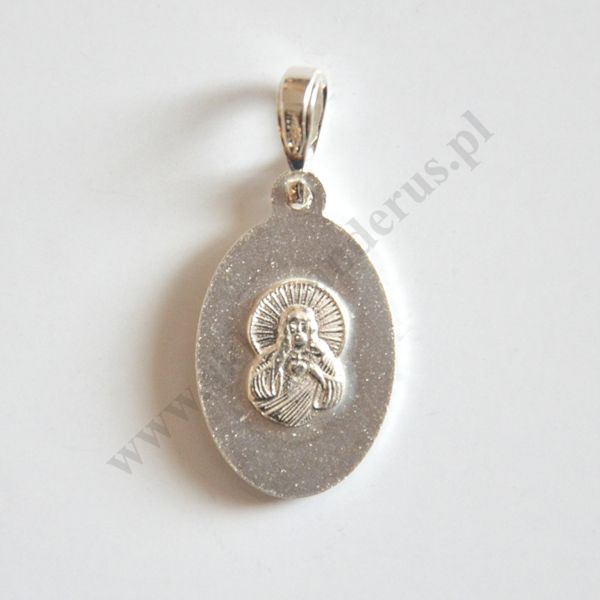 MEDALIK MATKI BOŻEJ SZKAPLERZNEJ - SERCE PANA JEZUSA - wys. 2.9 cm - 81433