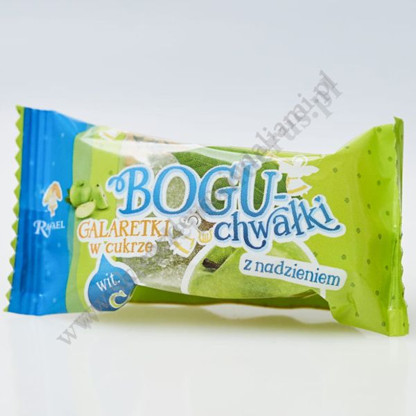 BOGUCHWAŁKI - galaretki w cukrze z sokiem malinowym - 300g - 8679