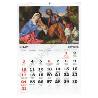 KALENDARZ Z MATKĄ BOŻA 2027 - format A4 - 6307
