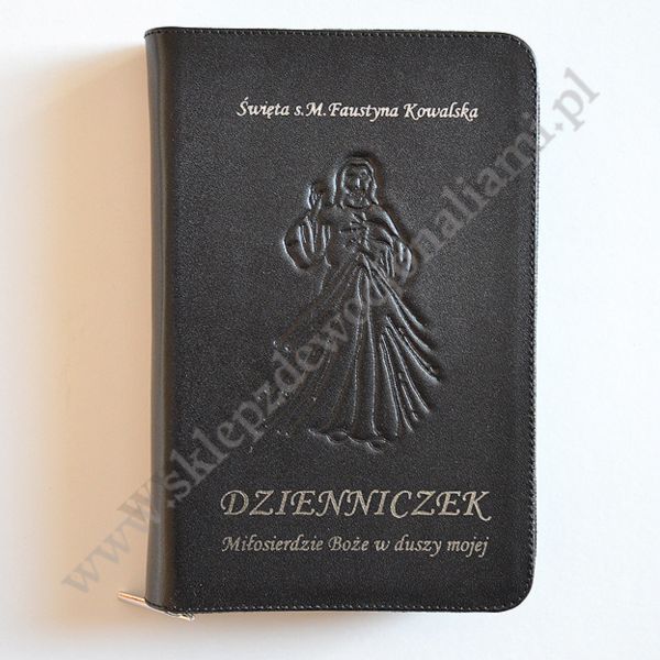 DZIENNICZEK S.FAUSTYNY - skóra naturalna + zamek - 84077