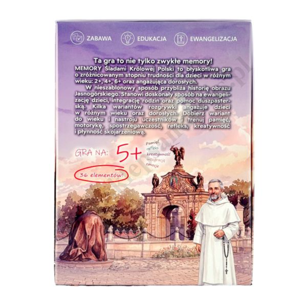 ŚLADAMI KRÓLOWEJ POLSKI - gra memory - 43250