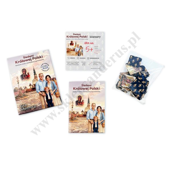 ŚLADAMI KRÓLOWEJ POLSKI - gra memory - 43250