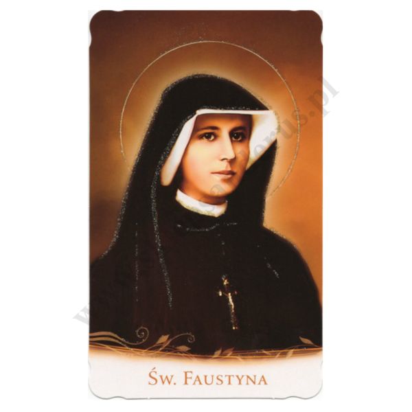 ŚWIĘTA FAUSTYNA - obrazek 9 x 14.7 cm - paczka 100 szt. - 43290