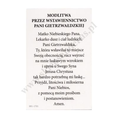 MATKA BOŻA GIETRZWAŁDZKA - format 6.5 x 10 cm - paczka 100 szt. - 43243