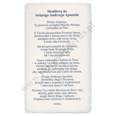 ŚWIĘTY ANDRZEJ - obrazek 6.2 x 10.4 cm - paczka 100 szt. - 74393