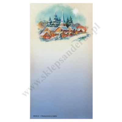 OBRAZEK KOLĘDOWY - format 7 x 13 cm - bez tekstu - paczka 100 szt. - 7862