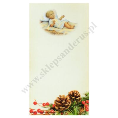 OBRAZEK KOLĘDOWY - format 7 x 13 cm - bez tekstu - paczka 100 szt. - 1663