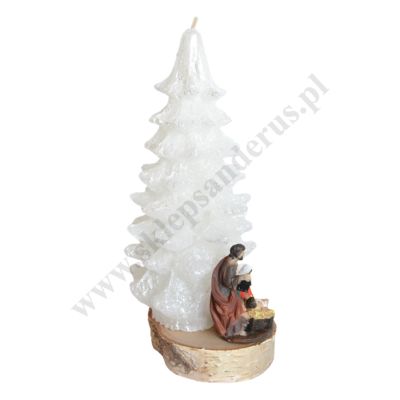 ŚWIECA NA BOŻE NARODZENIE - wys. 24 cm - 83053