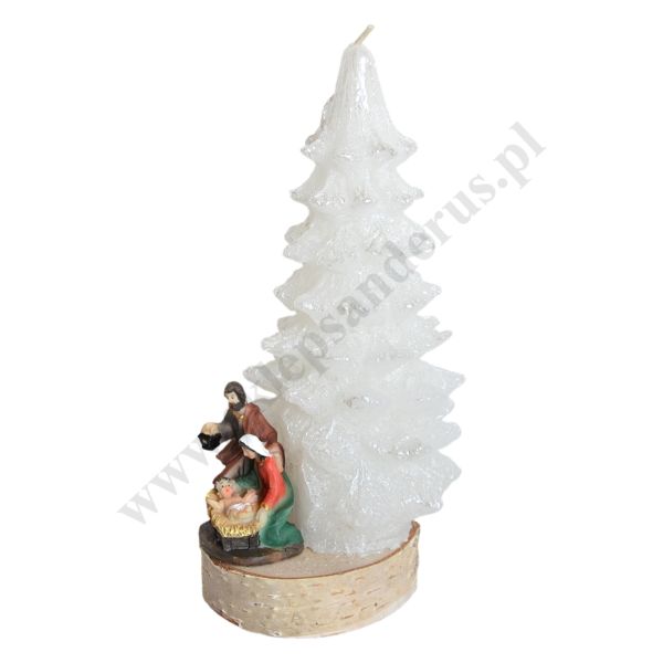 ŚWIECA NA BOŻE NARODZENIE - wys. 24 cm - 83053