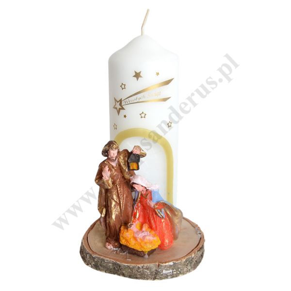 ŚWIECA NA BOŻE NARODZENIE - wys. 20 cm - 83056
