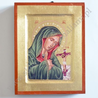 MATKA BOŻA BOLESNA POD KRZYŻEM - ikona 14 x 18 cm - 11040
