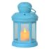 LAMPION RORATNI-ADWENTOWY JASNY NIEBIESKI - 82363