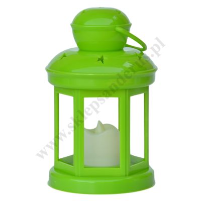 LAMPION RORATNI-ADWENTOWY ZIELONY  - 82365