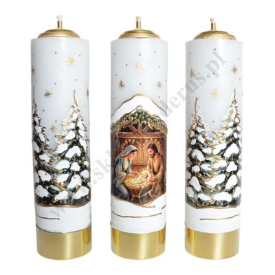 ŚWIECE BOŻONARODZENIOWE - wys. 30 cm - komplet - 0331