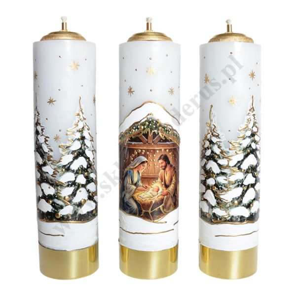 ŚWIECE BOŻONARODZENIOWE - wys. 30 cm - komplet - 0331