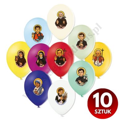 BALONY ZE ŚWIĘTYMI - zestaw 10 szt. - 57200