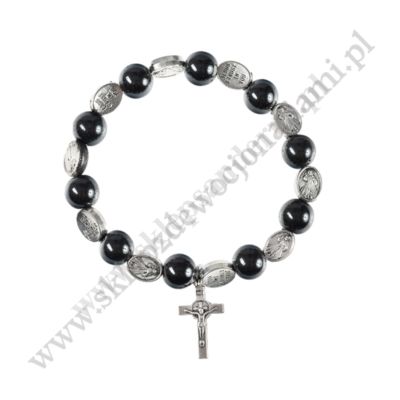 DZIESIĄTEK RÓŻAŃCA - bransoletka hematyt - 0665
