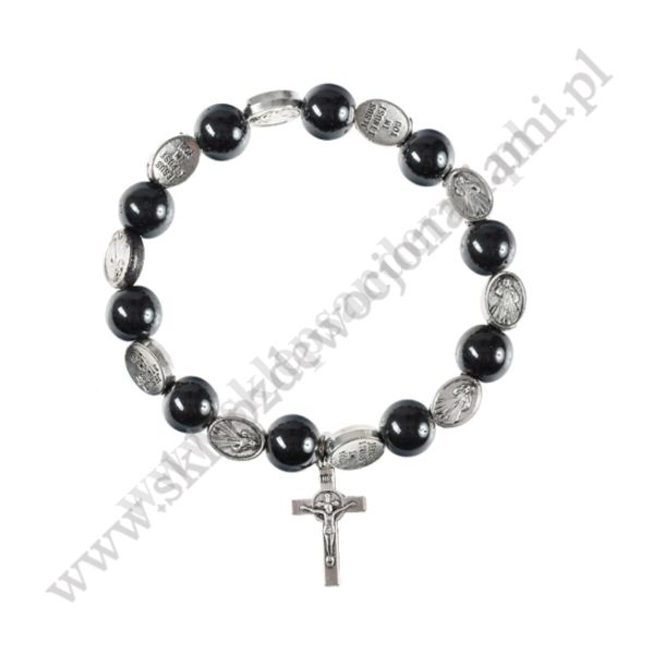 DZIESIĄTEK RÓŻAŃCA - bransoletka hematyt - 0665
