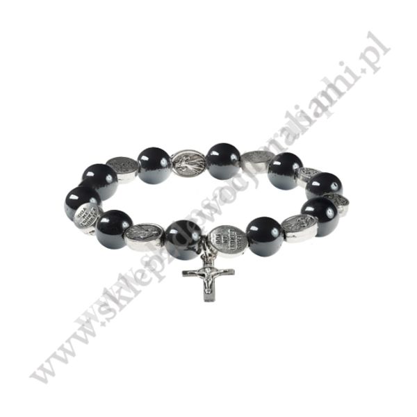 DZIESIĄTEK RÓŻAŃCA - bransoletka hematyt - 0665