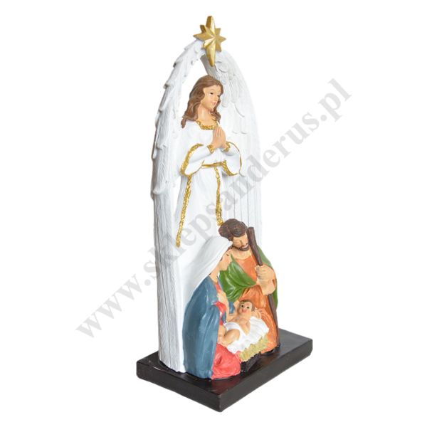 ŚWIĘTA RODZINA Z ANIOŁEM - wys. 28 cm - 2943