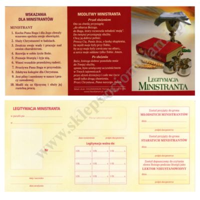 LEGITYMACJA MINISTRANTA - 0203