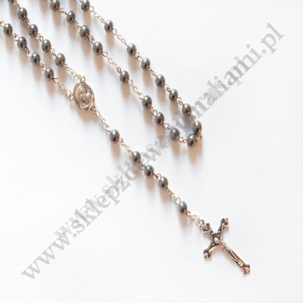 RÓŻANIEC HEMATYT W PUDEŁKU - 82384