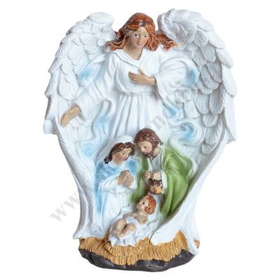 ŚWIĘTA RODZINA I ANIOŁ - wys. 12 cm - 10230