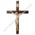 KRZYŻ Z DREWNIANYM KORPUSEM CHRYSTUSA - wys.80 cm - 11097