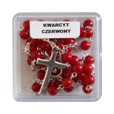 RÓŻANIEC KWARCYT CZERWONY - 43251