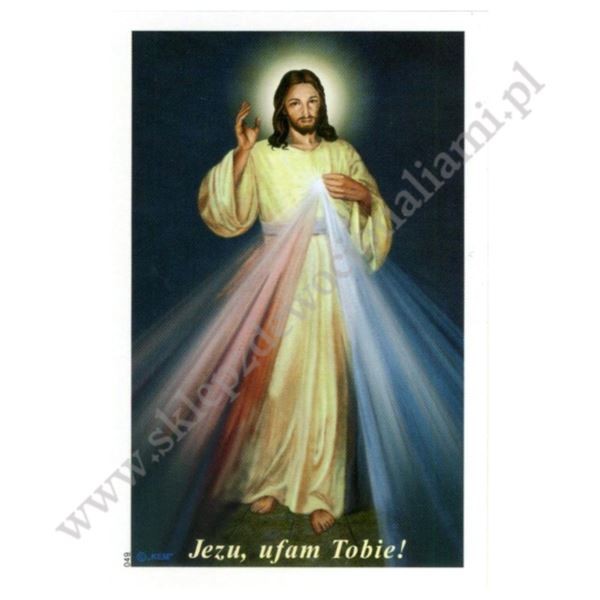 JEZU UFAM TOBIE - obrazek 6.5 x 10 cm - paczka 100 szt. - 11177