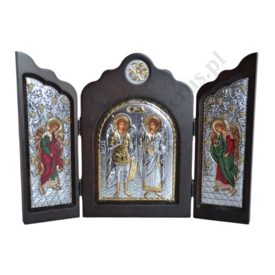 ANIOŁY -  drewniany tryptyk - 80461