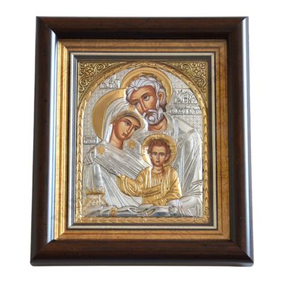 ŚWIĘTA RODZINA - ikona w ramce za szkłem 13 x 15 cm - 87702