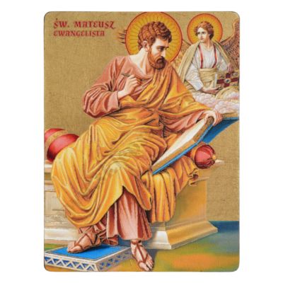 ŚWIĘTY MATEUSZ EWANGELISTA - ikona 12 x 16 cm - 3063-B