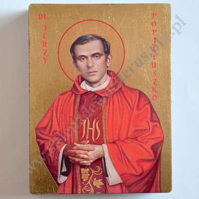 BŁOGOSŁAWIONY JERZY POPIEŁUSZKO - ikona 12 x 16 cm - 51090