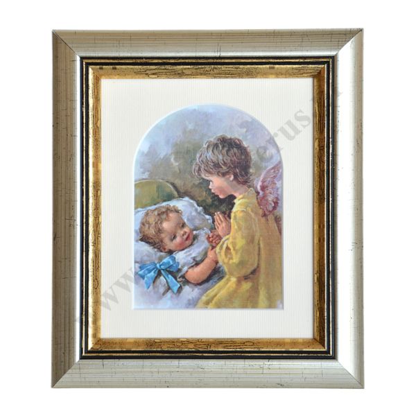 ANIOŁ STRÓŻ - obrazek 16.5 x 19.2 cm - 74632