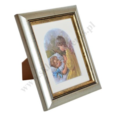 ANIOŁ STRÓŻ - obrazek 16.5 x 19.2 cm - 74632