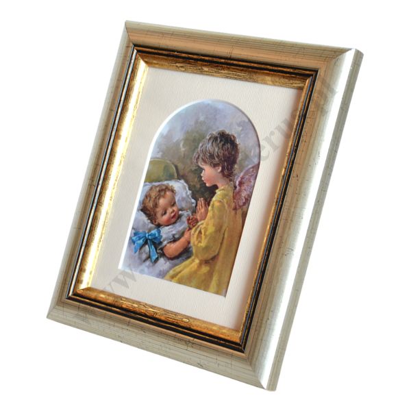 ANIOŁ STRÓŻ - obrazek 16.5 x 19.2 cm - 74632